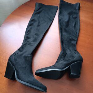 Marc Fisher NWOT Tall Soft Fabric Heeled Boots